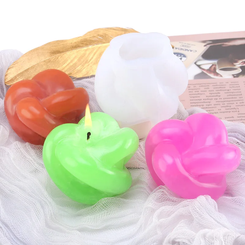 

3D Big Magic Knot Ball Candle Silicone Mold Aromatherapy Candle DIY Epoxy Resin Craft Wax Mold Soap Cake Mold Home Decorating