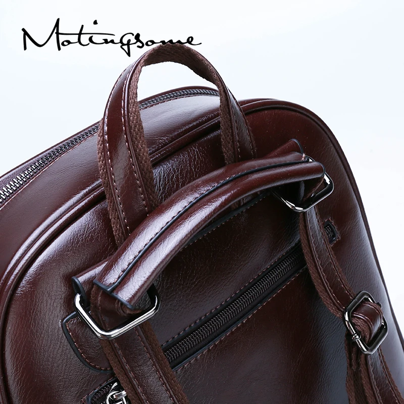 

Minimalist Design Women Backpack Solid Color Leather Back Pack Luxury School Supplies for Teenage Girls Mochilas Black 2021 New
