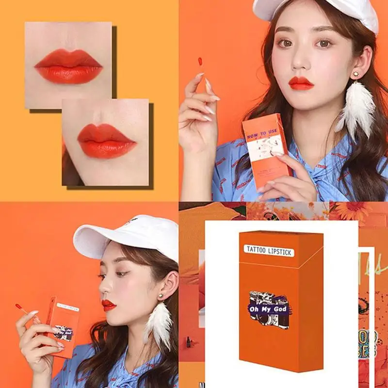 

20 Pcs Set Cotton Swab Lipsticks For Outdoor Portable Lipsticks Cosmetics Waterproof Case Lasting Long Cigarette Liquid D2D4
