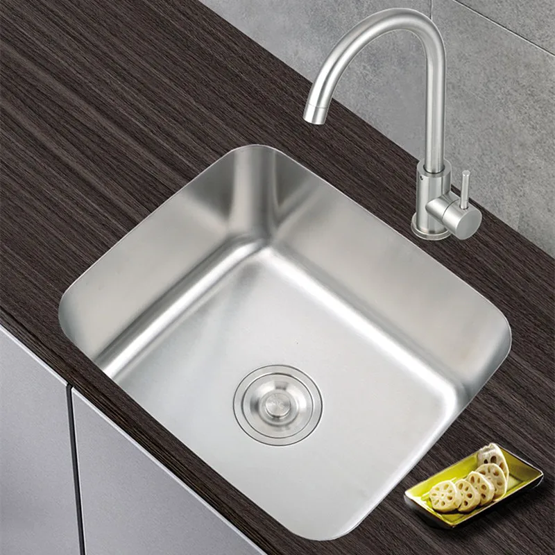 

34x31x19mm SUS304 NEW Single Bowl Basin Kitchen Home Sink Improvement Fregadero De Cocina WASH Torneira Gourmet Sitko Do Zlewu