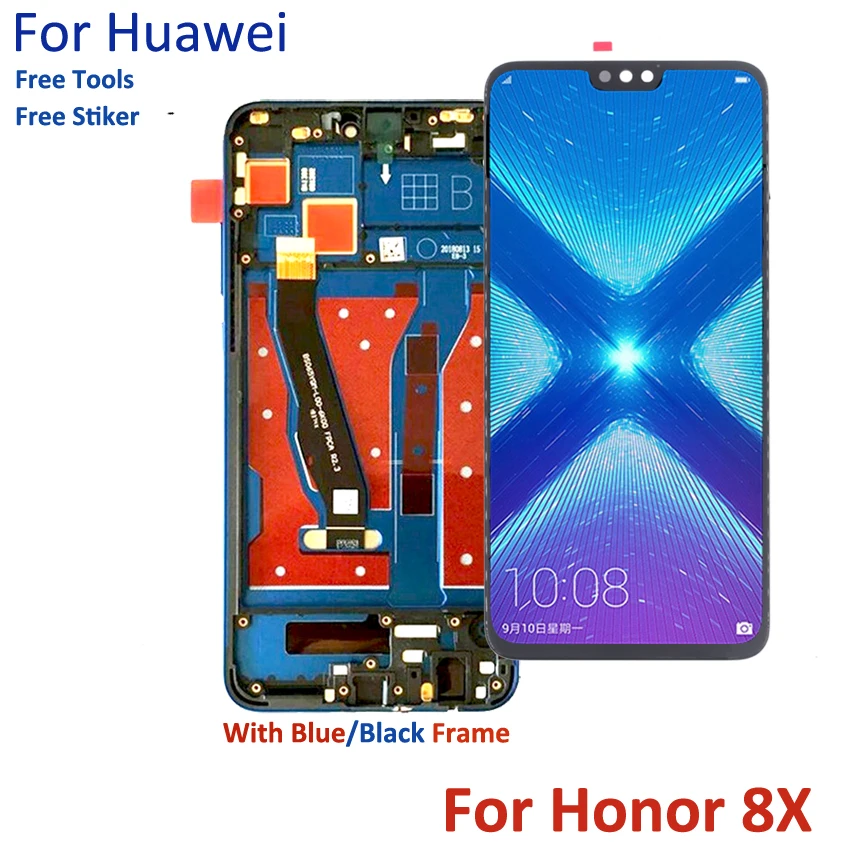 ЖК дисплей для Honor 8X с сенсорным экраном и дигитайзером в сборе запасные | Экраны для мобильных телефонов -1005001464444830