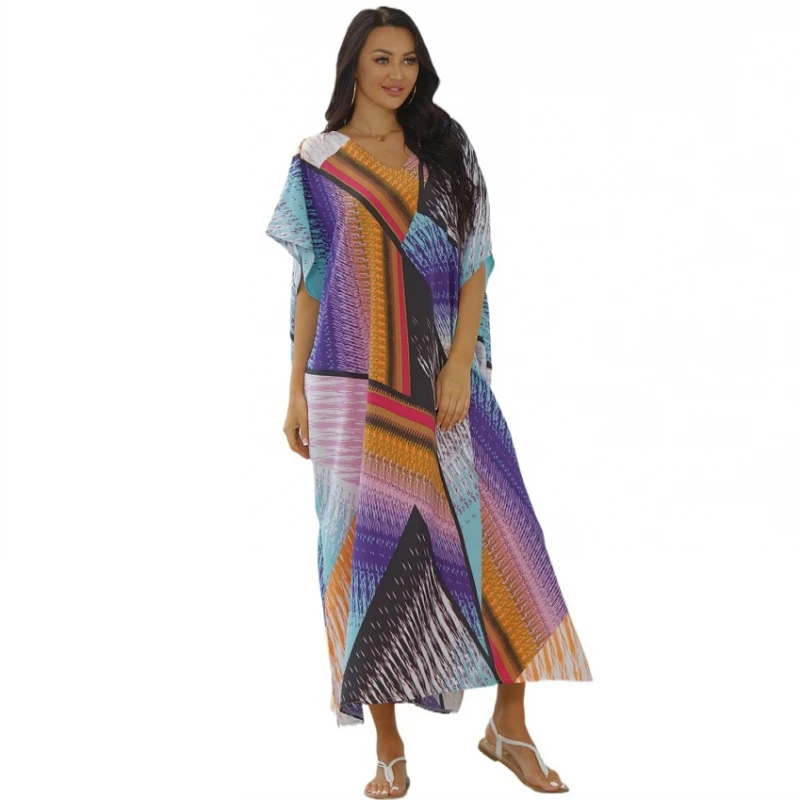 

Beach Dress Kaftan Pareo Sarongs Sexy Cover-Up Bikini Swimwear Tunic Swimsuit Bathing Suit Cover Ups Robe De Plage 2021 Summer