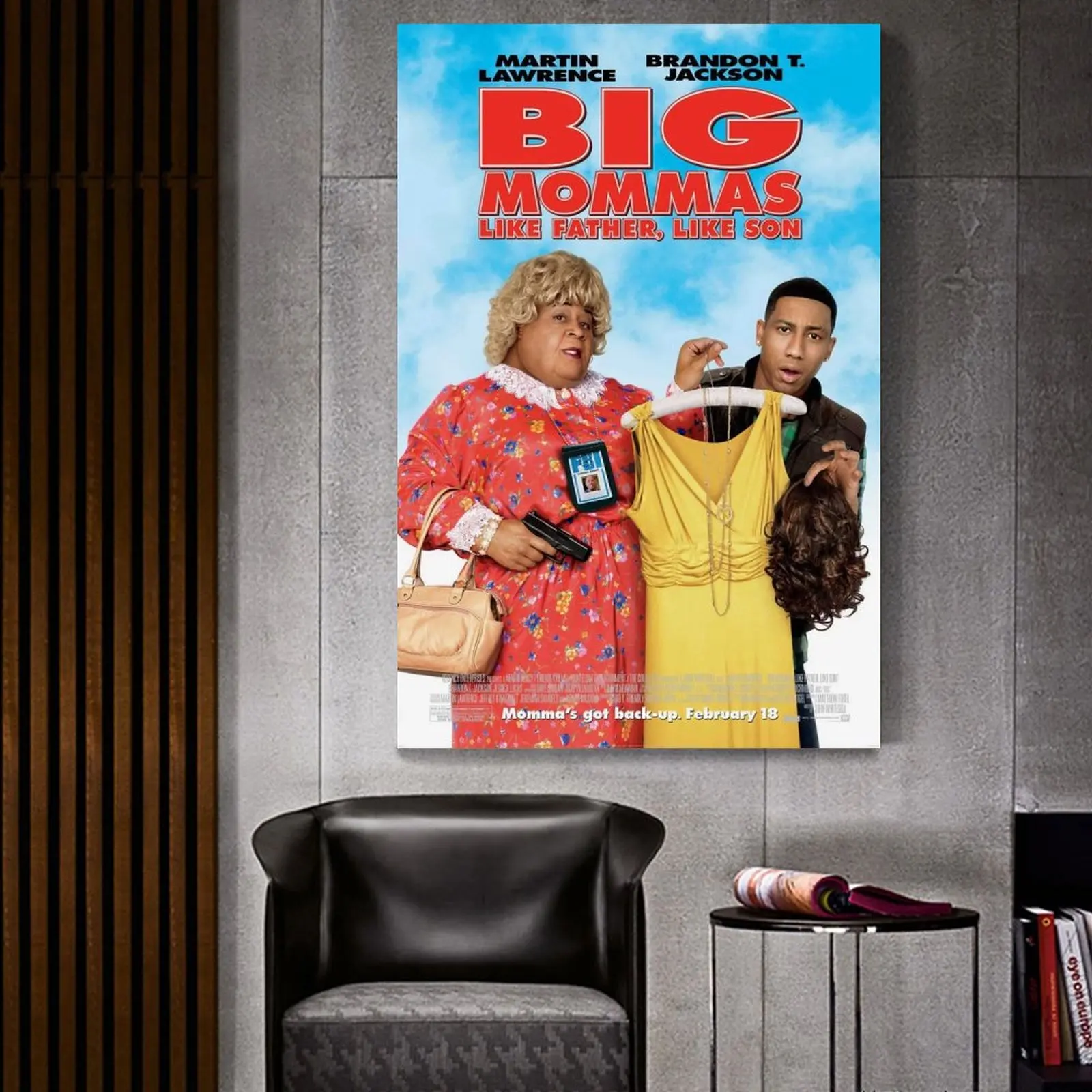 Большие мамы как отец сын экшн ТВ-шоу на холсте искусство стене печать