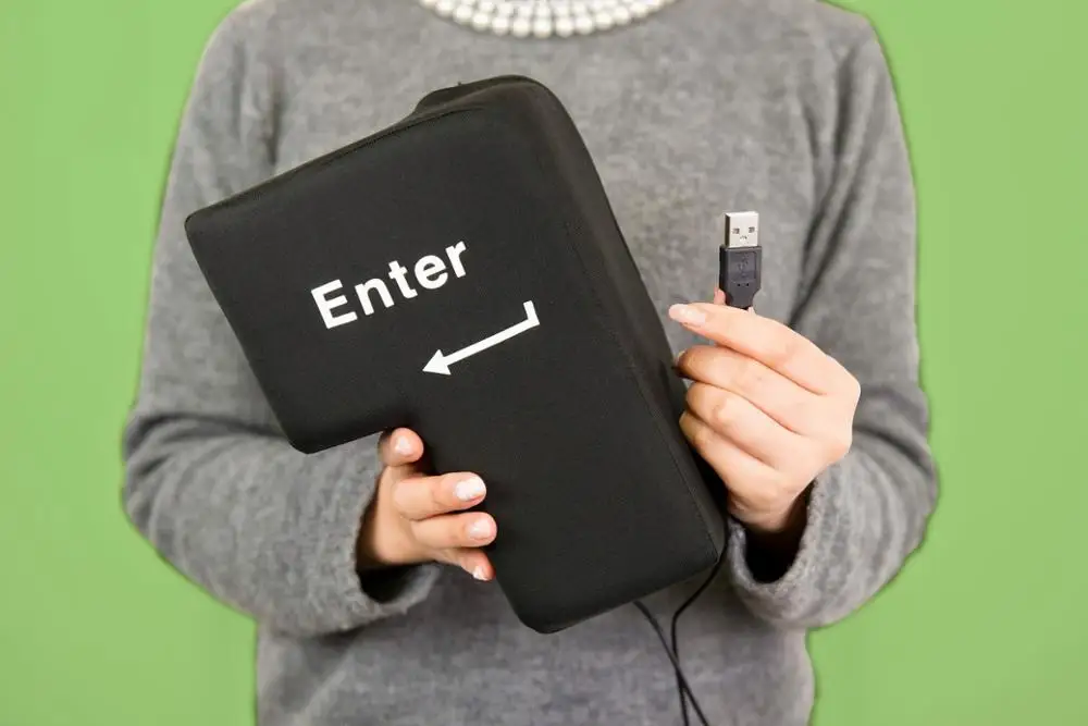 Многофункциональная большая Клавиша ввода кнопка компьютерная usb клавиша входа