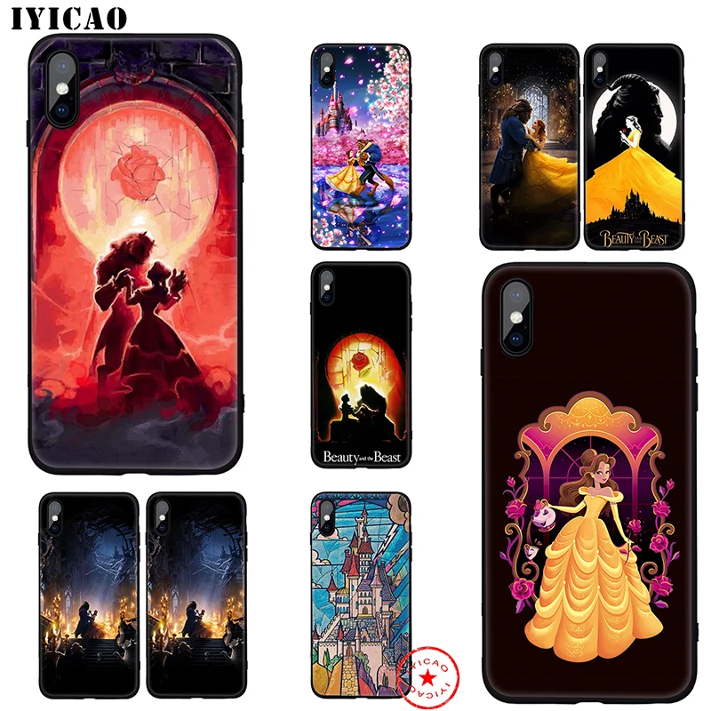 IYICAO Красота и с рисунком из мультфильма Красавица Чудовище мягкий чехол для iphone 11
