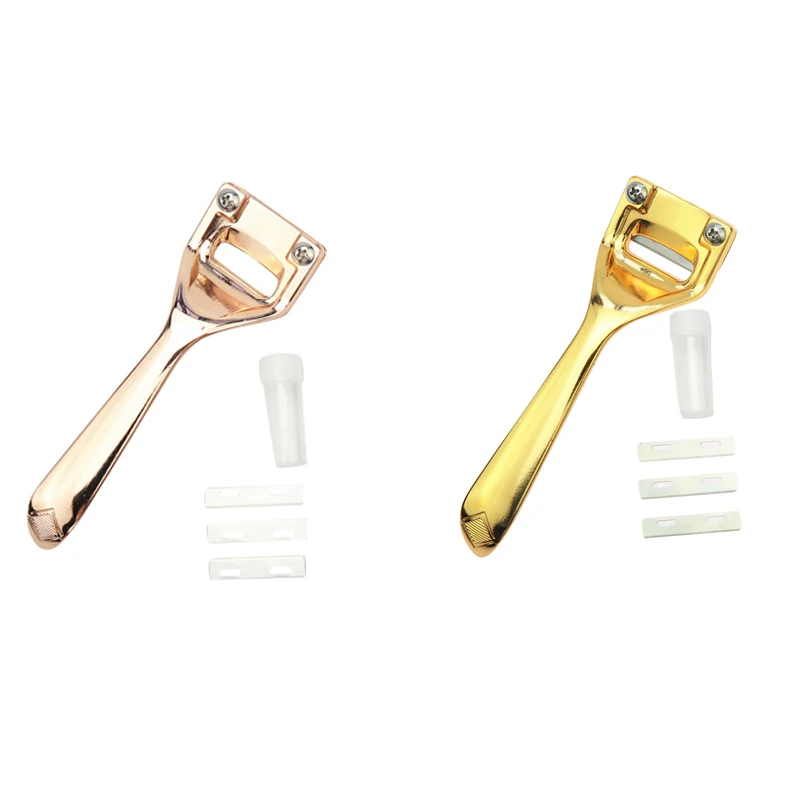 

Leather Skiver Leather Skiving Tool Skiver Peeler Thinning Shovel DIY Leather Knife With 3 Replacement Blades