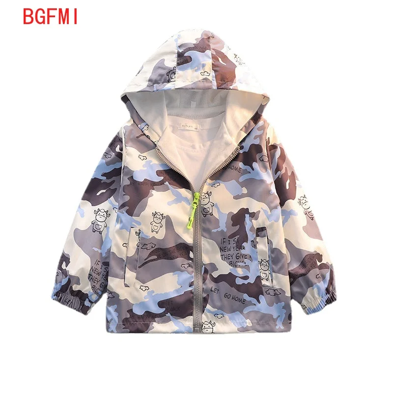 От 2 до 8 лет спортивная одежда для мальчиков Весна осень камуфляж полиэстер