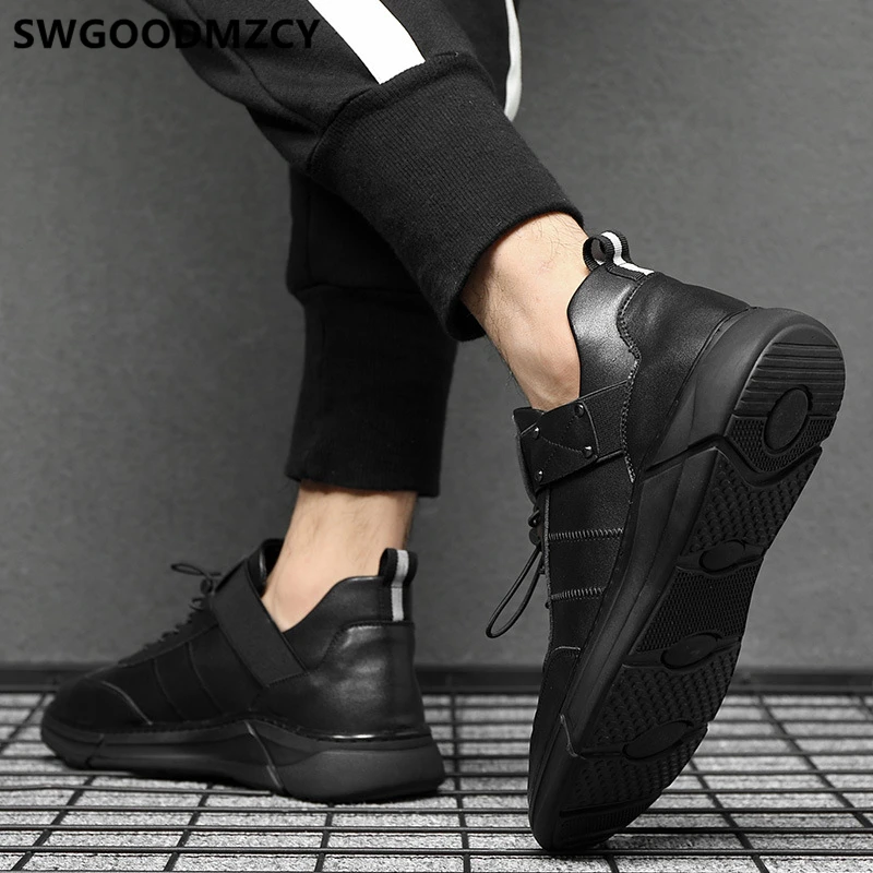 

Leather Sneakers Genuine Leather Men Shoes Designer Shoes Men High Quality Sports Shoes For Male Zapatillas Hombre Casual Buty