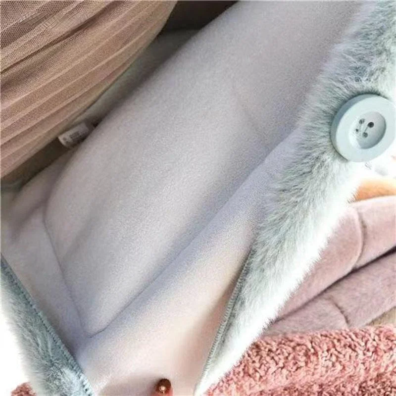 2022 autumn Fur One-piece Coat Women's Mink Fur Temperament Plush Coat warm winter Short Jacket Loose