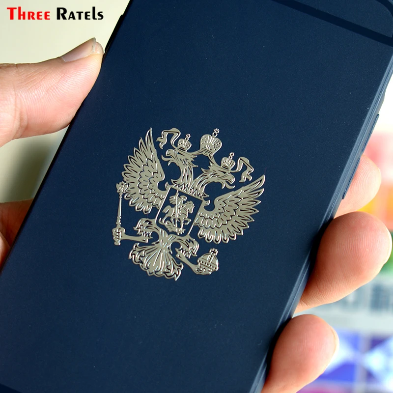 Three Ratels MT-001XS 4*3 4 см серебряный герб России строительная магнитная наклейка для