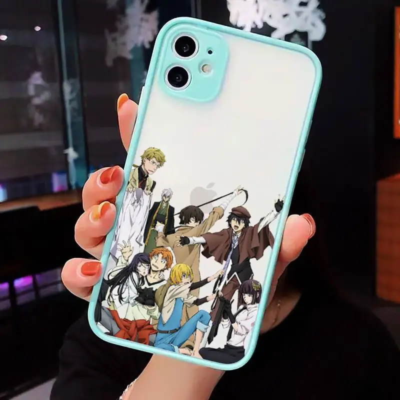 

apan bungou stray dogs Dazai Osamu Phone Cases matte transparent For iphone 7 8 11 12 plus mini x xs xr pro max cover