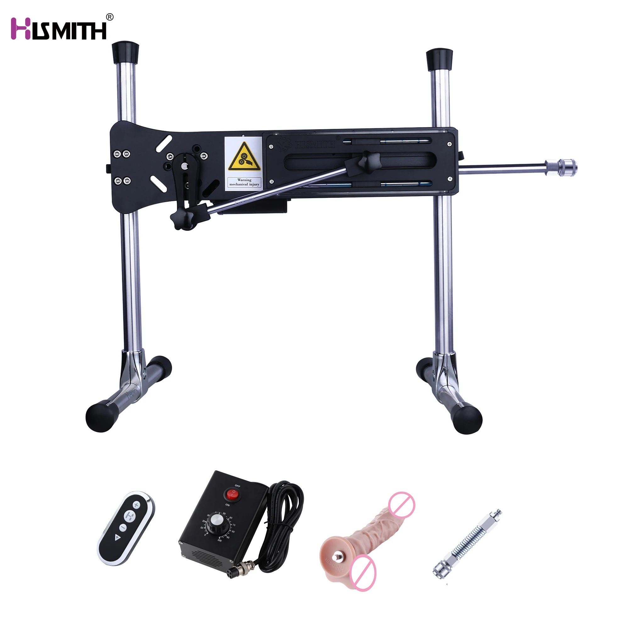 Hismith Премиум секс машина с двойным турбо зубчатым механизмом бесшумное