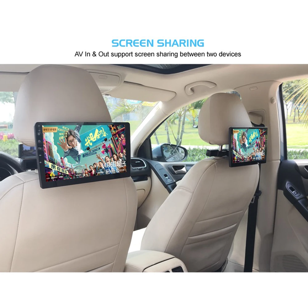 ONKAR 2020 новый 10 1 дюймовый автомобильный монитор на подголовник Android 8 1024*600 IPS 2 5 D