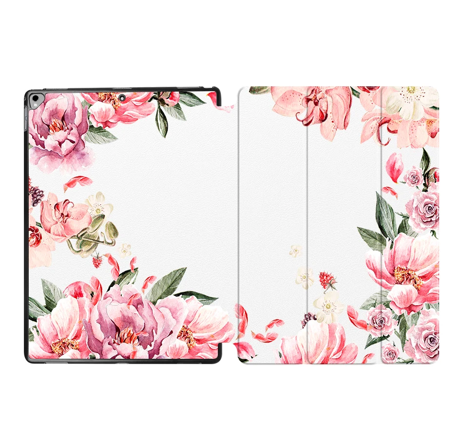 IP16 MTT Flower чехол для планшета для iPad Pro 12,9 '' из искусственной кожи откидная подставка смарт-чехол защитный чехол A1584 A1652 A1670 A1671 - Цвет: IP16