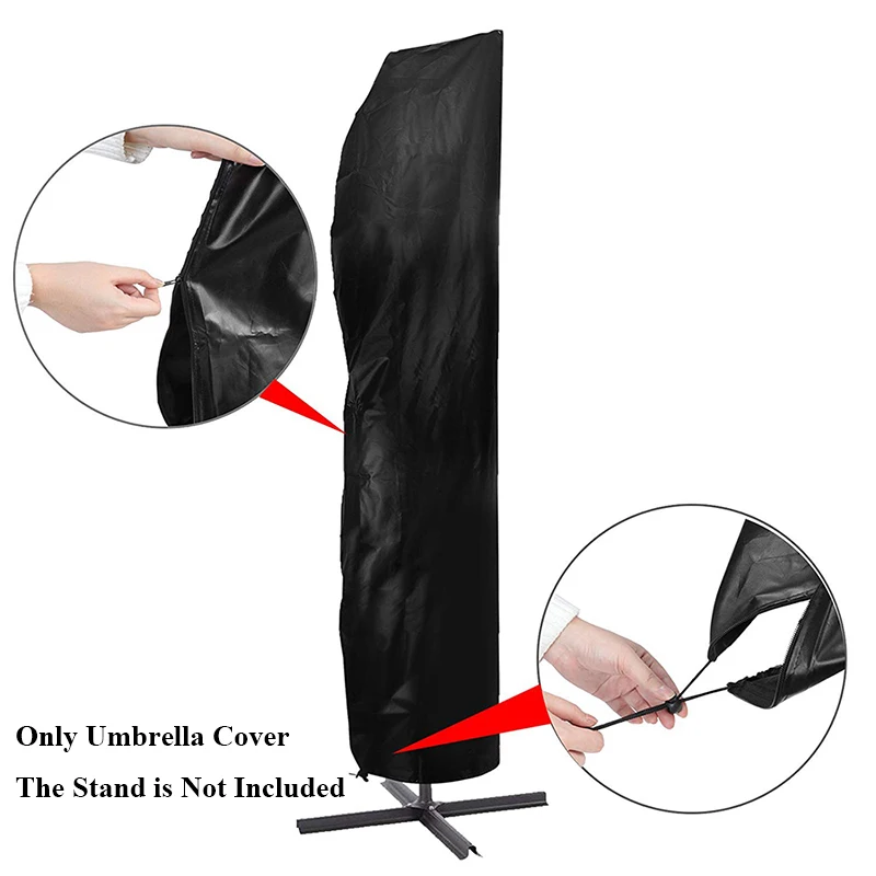 

Outdoor Rain Cover Parasol Waterproof Dustproof Umbrella Cover Colorful Drawstring Dust Protective Case Durable Dust Shield