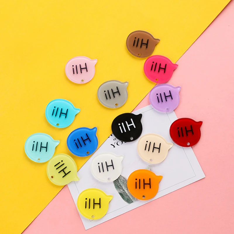 10 шт./лот Hi буквы плоская задняя Смола Кабошон плоское акриловое украшение