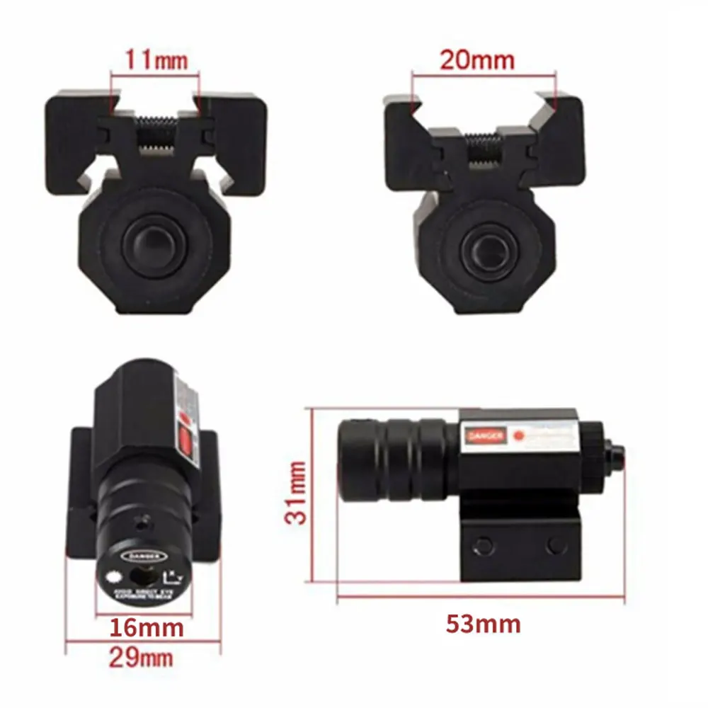 

Outdoor Hunting Tactical Laser Sight Fit 11mm/20mm Rail Mount Green Red Dot Mini Optical Sights For Wargame Military Equipment
