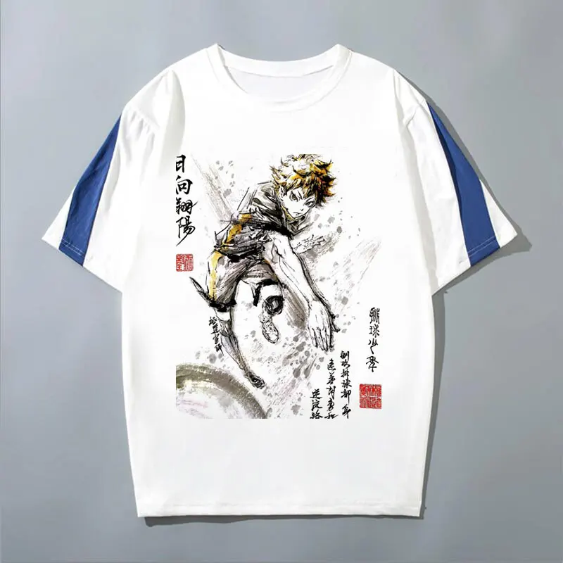 

Новый Haikyuu! Футболка Hinata Shoyo аниме футболка летние хлопковые мужские женские футболки с коротким рукавом топы