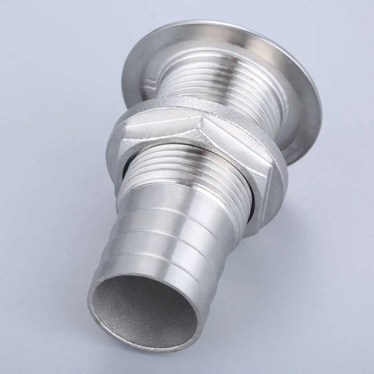 

Audew 1/2"(13mm) Straight Thru Hull Stainless Steel Fitting Drain Thread Hose Barb Scupper Boat Parts Marine Hardware Tools