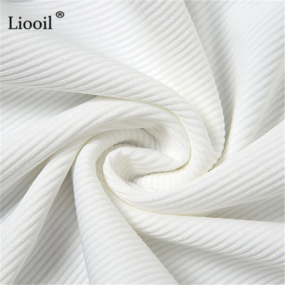 

Liooil Bodycon White Two Piece Set Tank Tops and Pencil Pants Sleeveless O Neck High Waist Tracksuit Joggers Women Set Summer