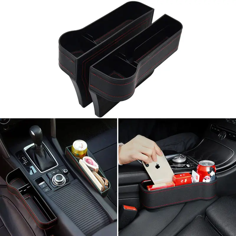 

Car Seat Gap Storage Box for Ford Focus 2 Fiesta Mondeo MK3 MK4 Transit Fusion Kuga Ranger Mustang Armrest Raptor Ecosport