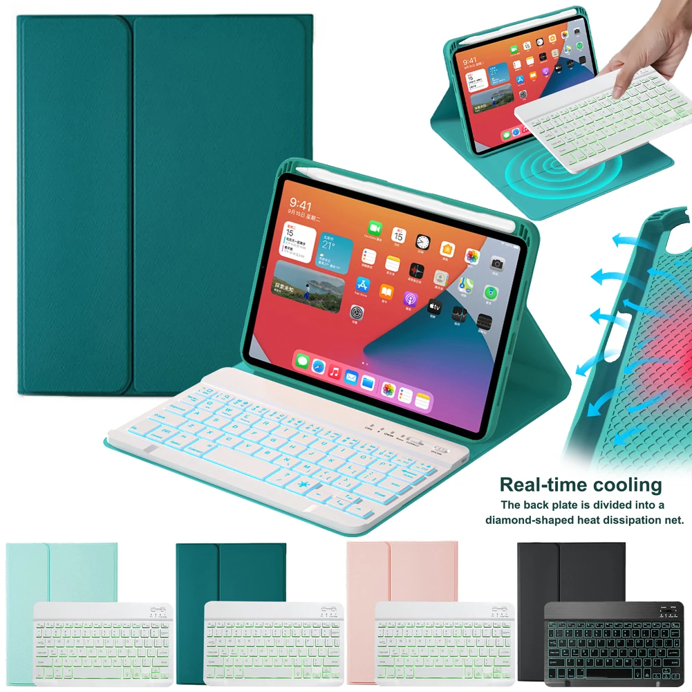 

Spanish Keyboard Case with Pencil For IPad Mini 6 s Backlit Bluetooth Russian keyboard Tablet Cover for IPad Mini 6 2021 8.3"