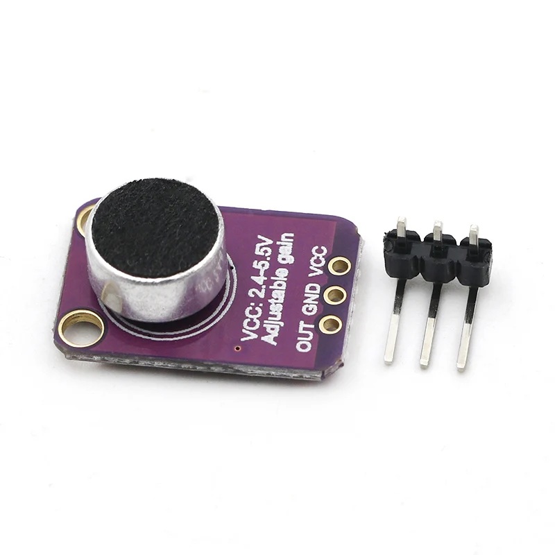 GY-MAX4466 MAX4466 электретный микрофонный усилитель Модуль Регулируемый коэффициент усиления GND VCC Плата усилителя 2,4-5 в постоянного тока