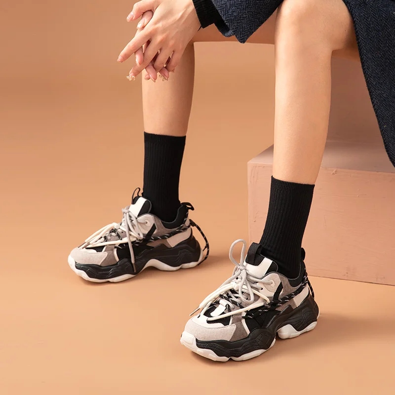 Кроссовки BeauToday женские на массивной платформе Повседневная сетчатая обувь