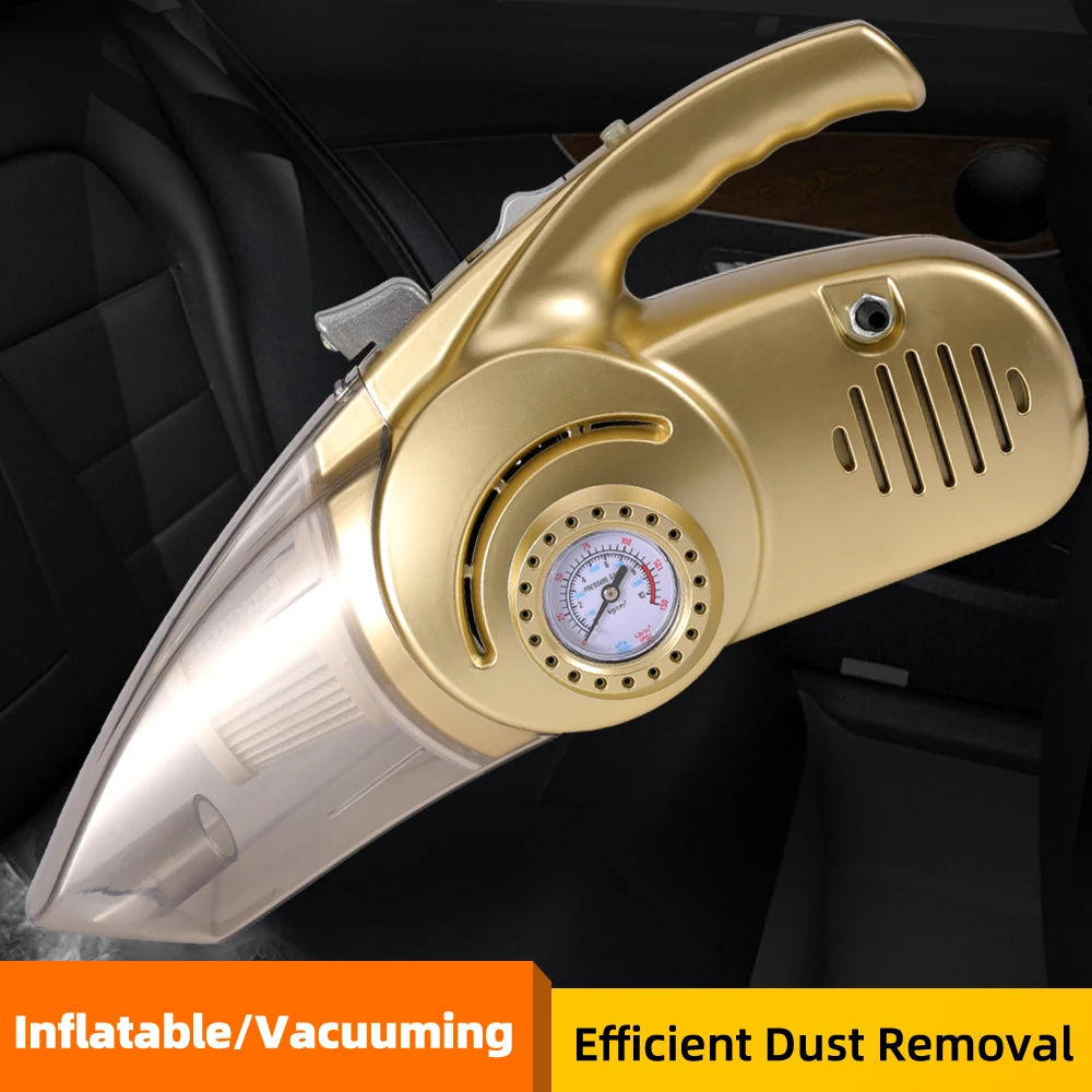 4 в 1 многофункциональная Функция автомобильный пылесос с цифровым Дисплей