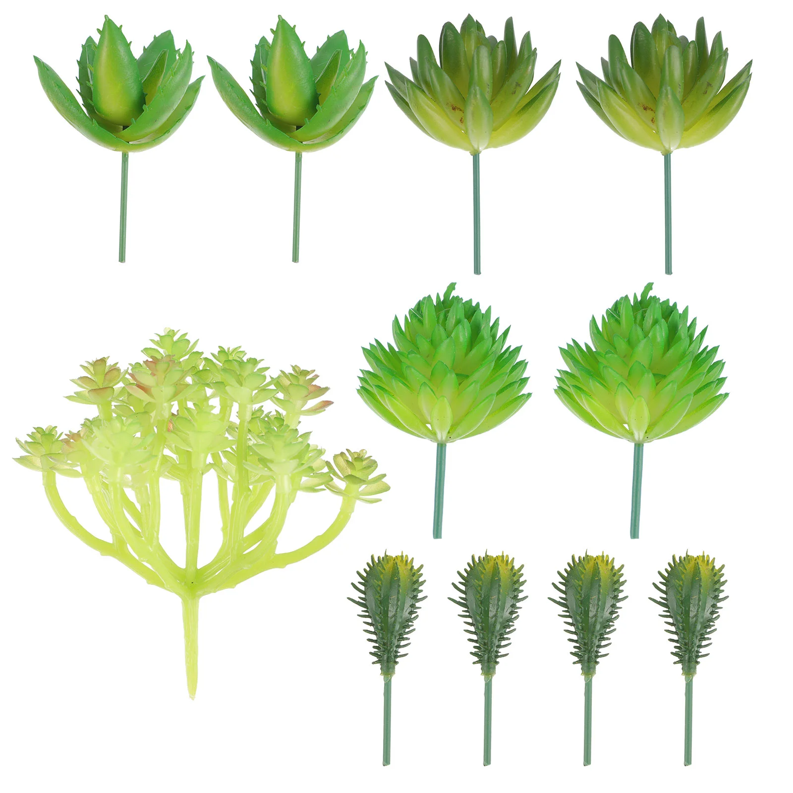 

12pcs Simulation Green Plants Artificial Succulents Decorative Plants for Home