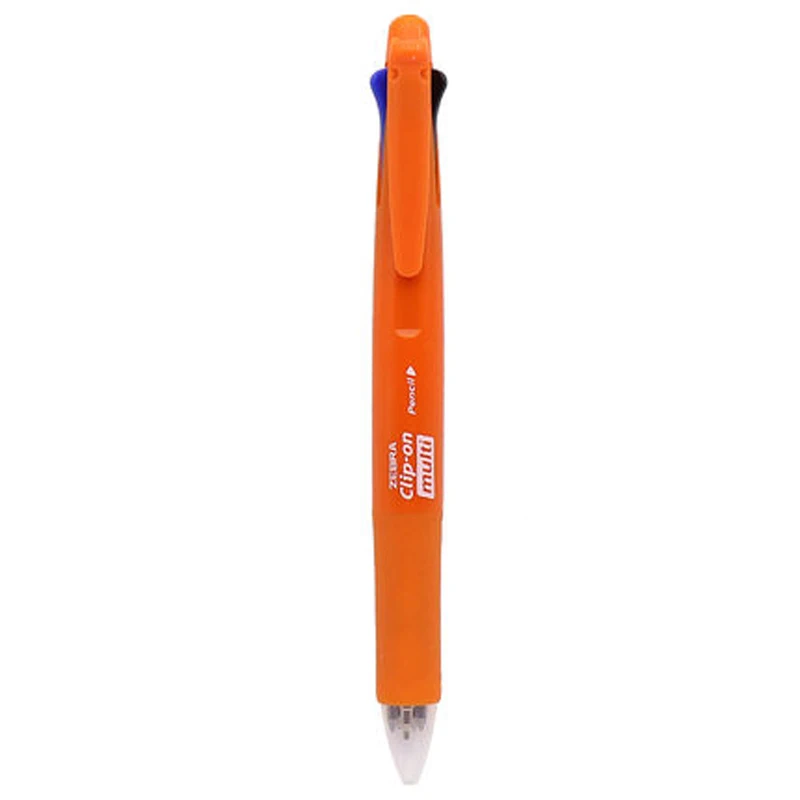 Orange Одна деталь Зебра B4SA1 клип на 4 цвета 0,7 мм шариковые ручки(Цвет: черный, синий, красный, зеленый)+ 0,5 мм механические карандаши 5-в-1 ручки - Цвет: Orange