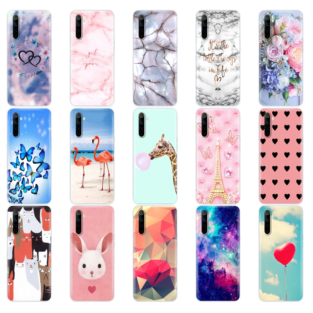For Realme 6 Realme 6 Pro Realme 6s Realme 6i Case Silicon Soft TPU Back Phone Cover For OPPO Realme6 6Pro 6S 6i Bag Protective