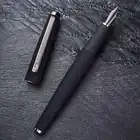 Чернильная ручка Hongdian 517D, металлическая, чернильная титановая, черная, тонкая ручка, отличный подарок для бизнеса и офиса, школьные письменные принадлежности