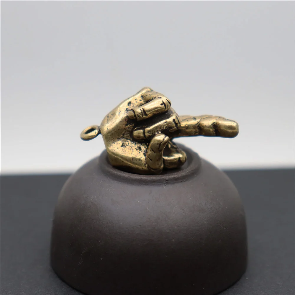 Кольцо подвеска из чистой латуни в стиле панк рок|Брелоки| |