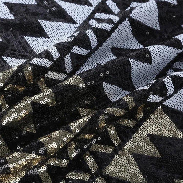 Lace166 белая и черная вышитая сетчатая Пряжа Ткань с блестками модные женские платья платье для выступлений на сцене Одежда Декоративные DIY ткани