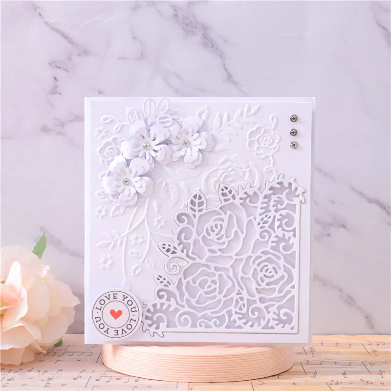 DiyArts европейского кружева цветок металлический Трафаретный вырубной штамп для