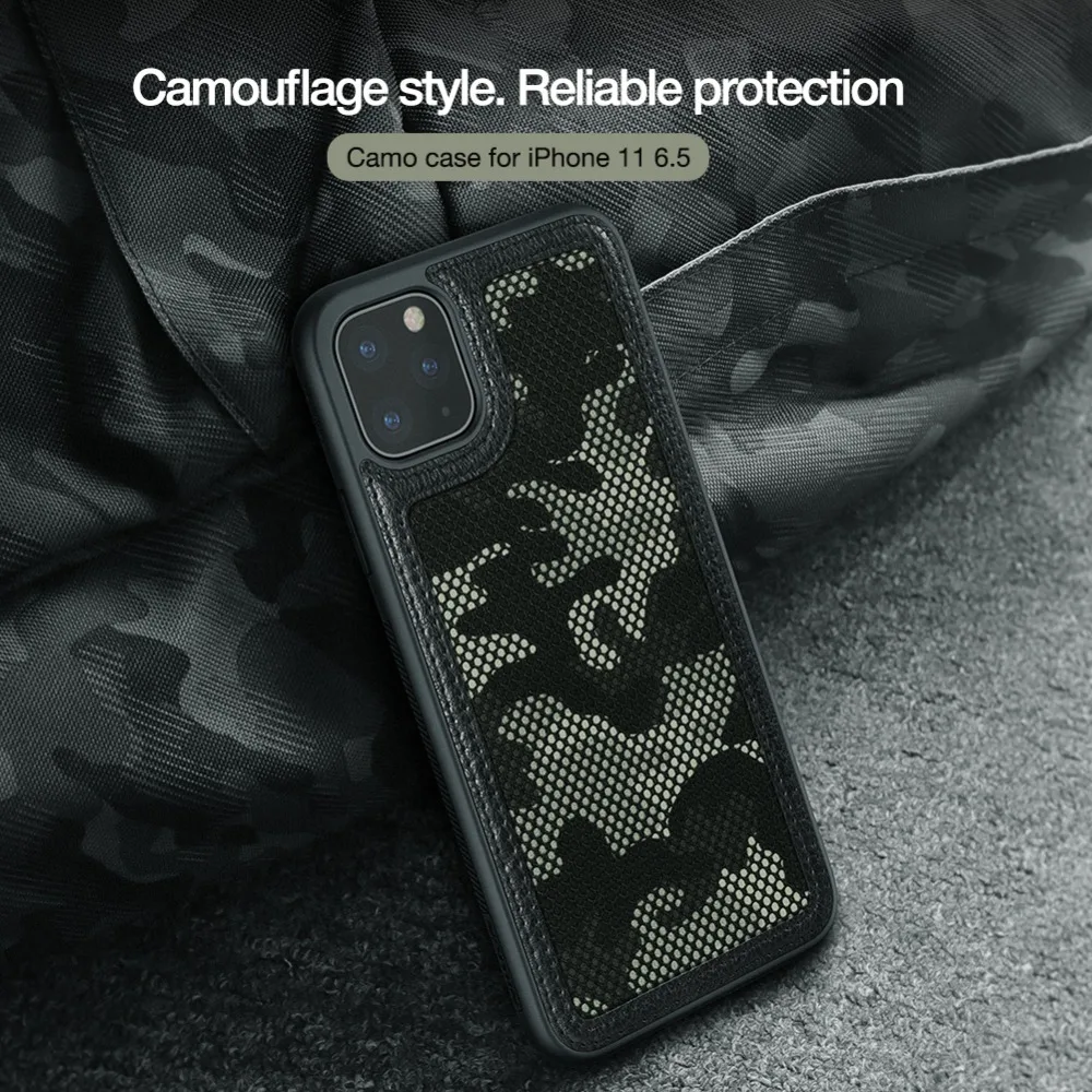 Для iPhone 11 11 Pro Max чехол для камеры Nillkin Роскошная текстура Спортивная Силиконовая задняя крышка Camshield для iPhone 11 Pro Max чехол для телефона
