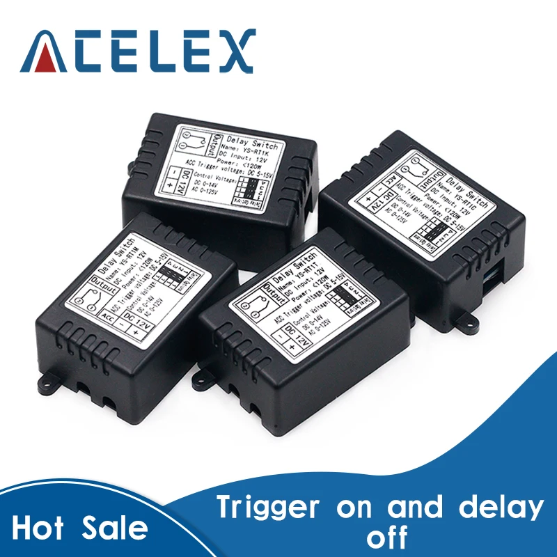 Мощность Задержка включения релейный коммутационный модуль триггер задержка DC