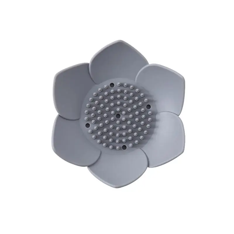 1 шт. силиконовый мыльница сливная форма цветок японский стиль креативный