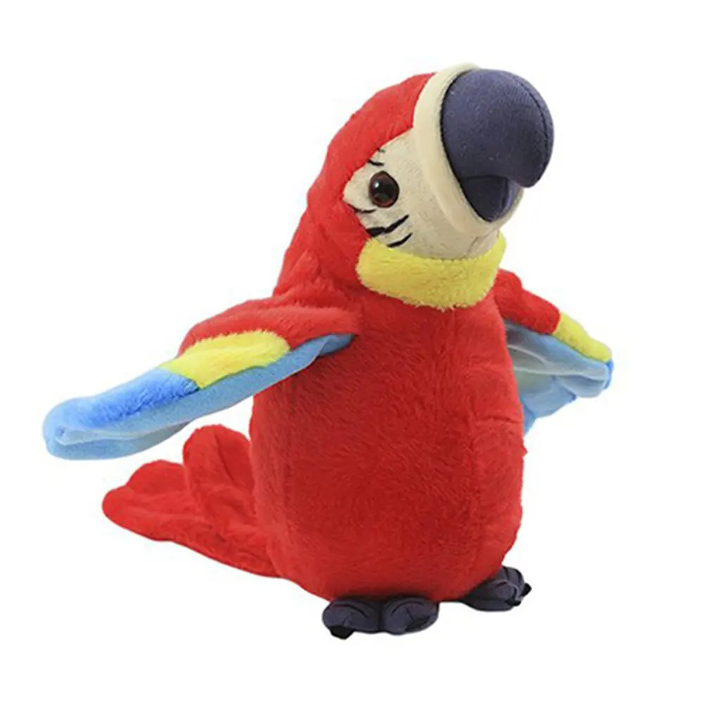 

Электронный говорящий попугай, плюшевые игрушки, милая говорящая и записывающая Ретрансляция, машущие крылья, электрическая птица, мягкая ...