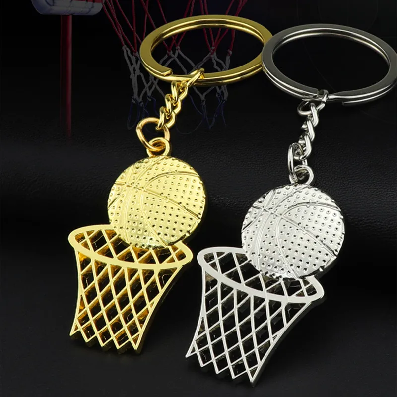 

Creative Basketball And Net Shape Keychain Charms Basketball Lovers Gift Sports Souvenir Fashion Key Rings