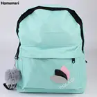 2021 корейский однотонный нейлоновый рюкзак с принтом, школьные ранцы для девочек-подростков, ветрозащитные женские школьные сумки, сумка для старших классов черного и розового цвета