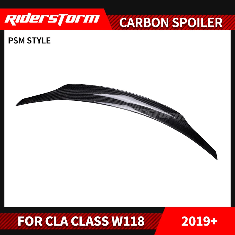 Новое поступление CLa Class c118 спойлер из углеродного волокна задний для багажника