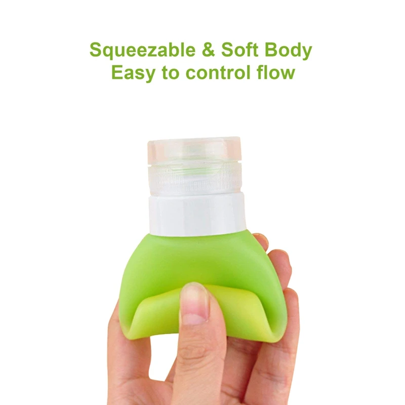 4 упаковки Гладкий силиконовый дорожный контейнер аксессуары для путешествий