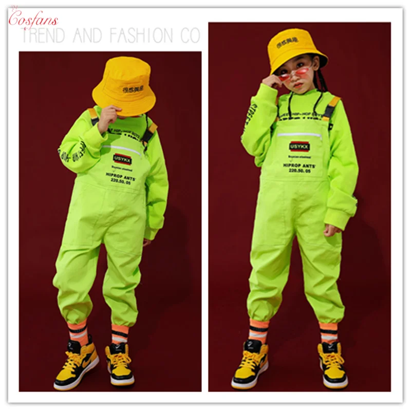 Детская одежда в стиле хип хоп зеленая Повседневная Толстовка свободный