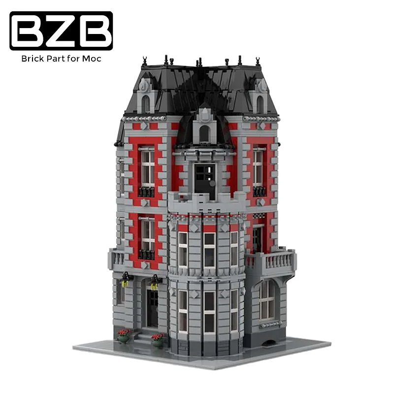 

Конструктор BZB MOC 35065 классический уличный вид серии блоков винтажные Виллы для жилых домов модель конструктора «сделай сам» Подарочные игр...