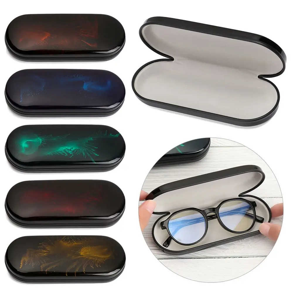 Accessories Women Men Baking Paint Bright Hard Protective Shell Spectacle Case Eyeglasses Box Glasses Case