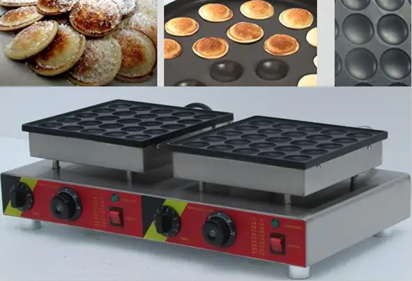 Электрический 110v 220v Poffertjes гриль голландский вафельница мини блинная машина - Цвет: 50 holes