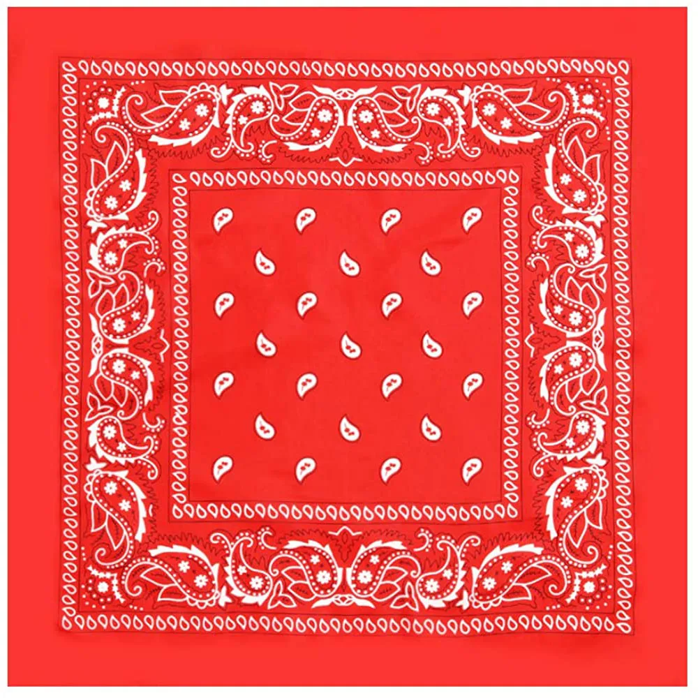 Жесткая повязка на голову с узором пейсли большой шарф 21x21|Шарфы| |