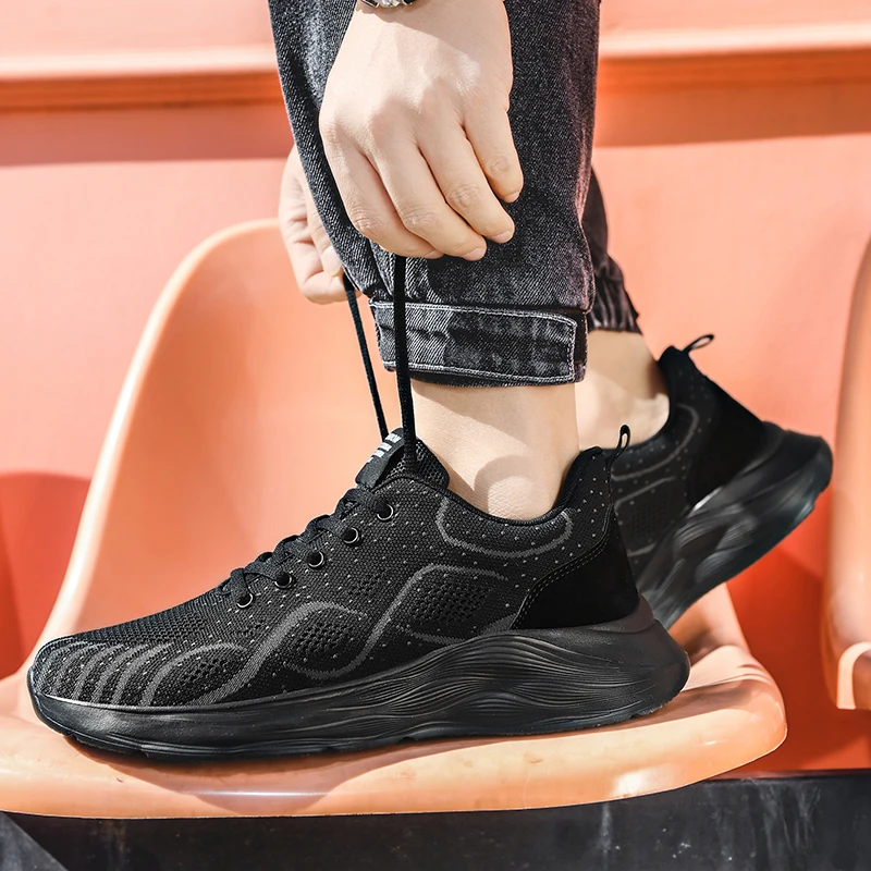 Running Shoes 2021 New Men's Outdoor Breathable Mesh Sports Shoes Non-slip Shoes Men Sneakers Fitness Training Shoes Zapatillas